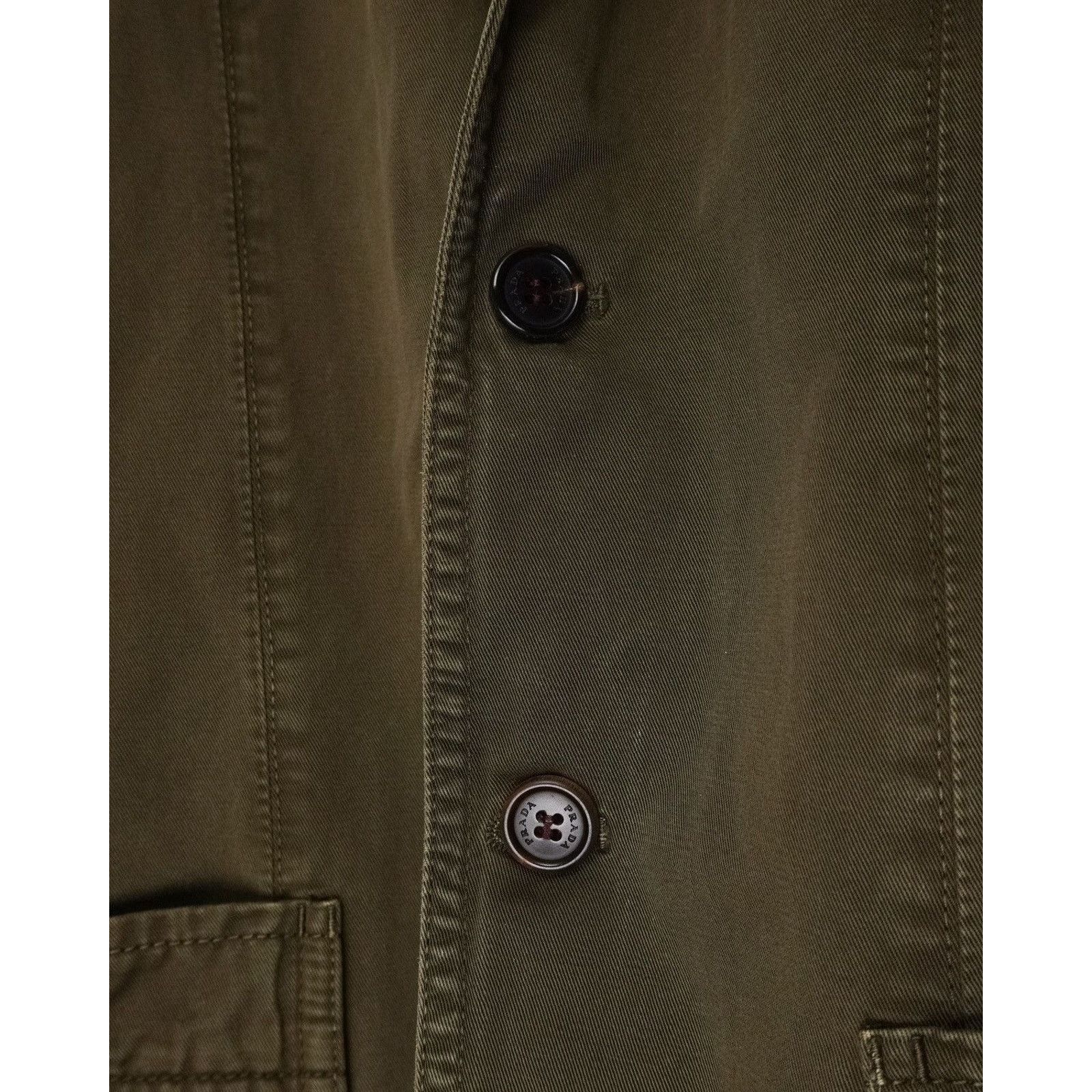 Prada Vintage prada 2006 black tab sport logo khaki work jacket Size US M / EU 48-50 / 2 - 8 Thumbnail