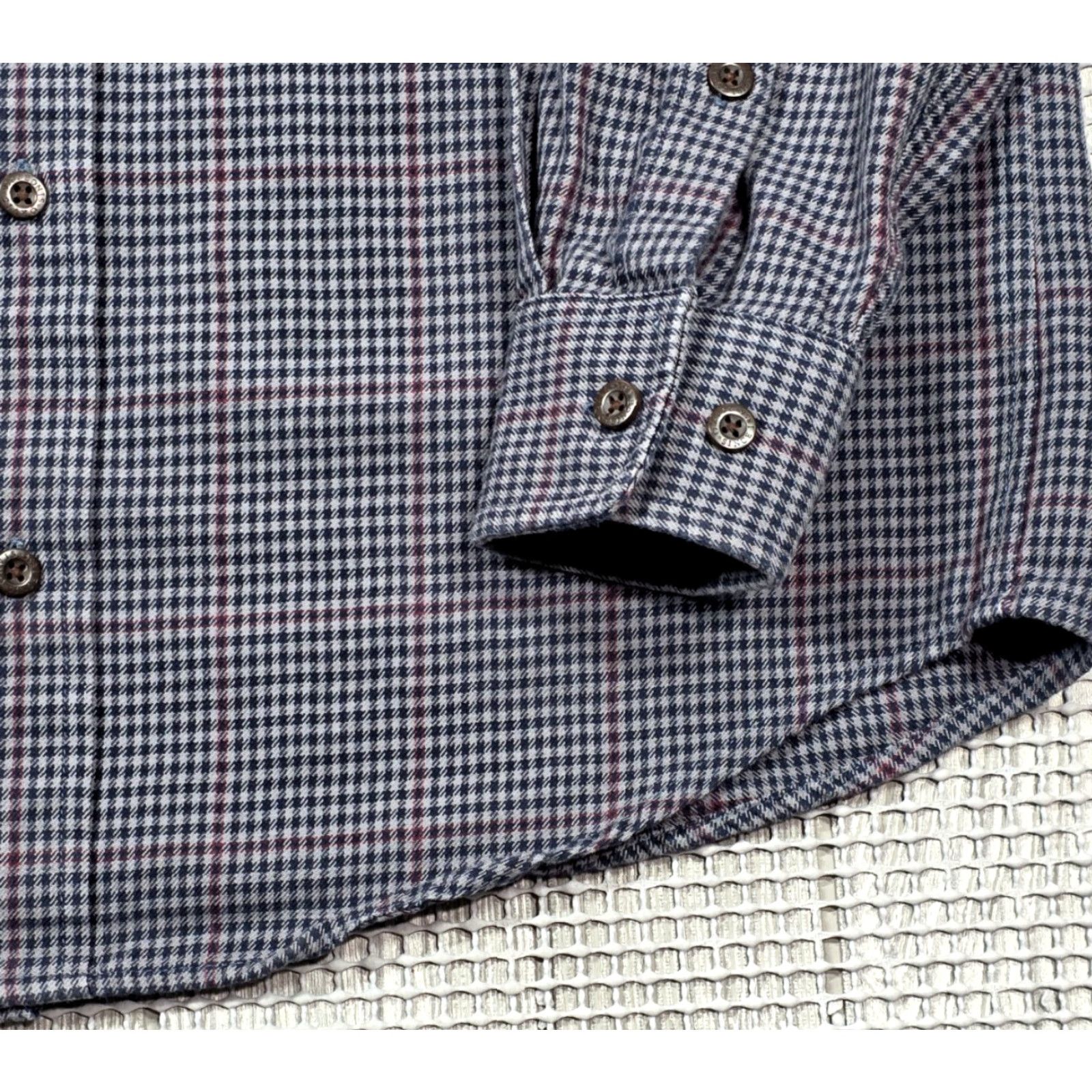 Orvis Orvis Plaid Gray M Flannel Men Long Sleeve Button Up Shirt Houndstooth Twill Size US M / EU 48-50 / 2 - 3 Thumbnail