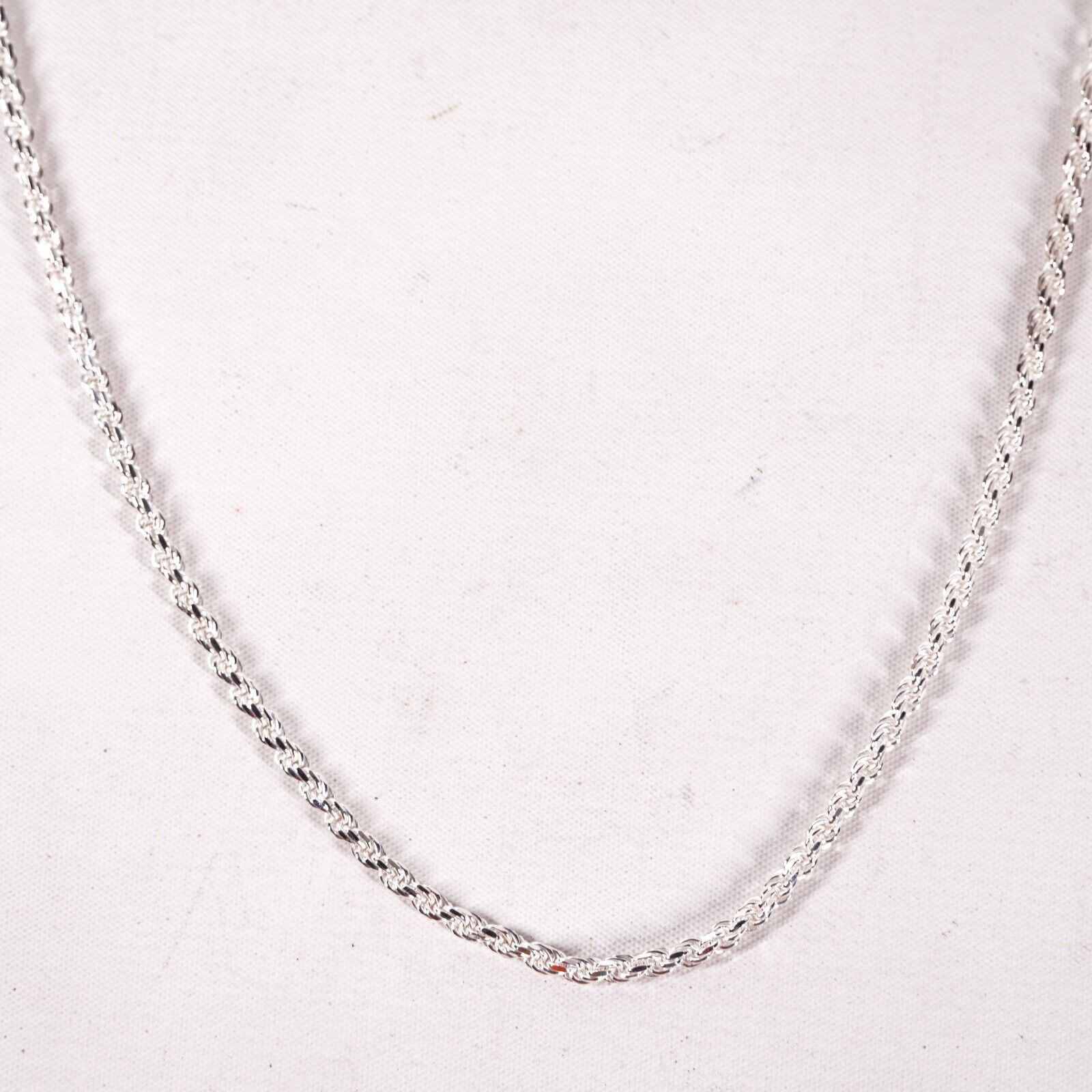 Other 22" Savlano 925 Sterling Silver Braid Chain Necklace Jewelry Size ONE SIZE - 2 Thumbnail