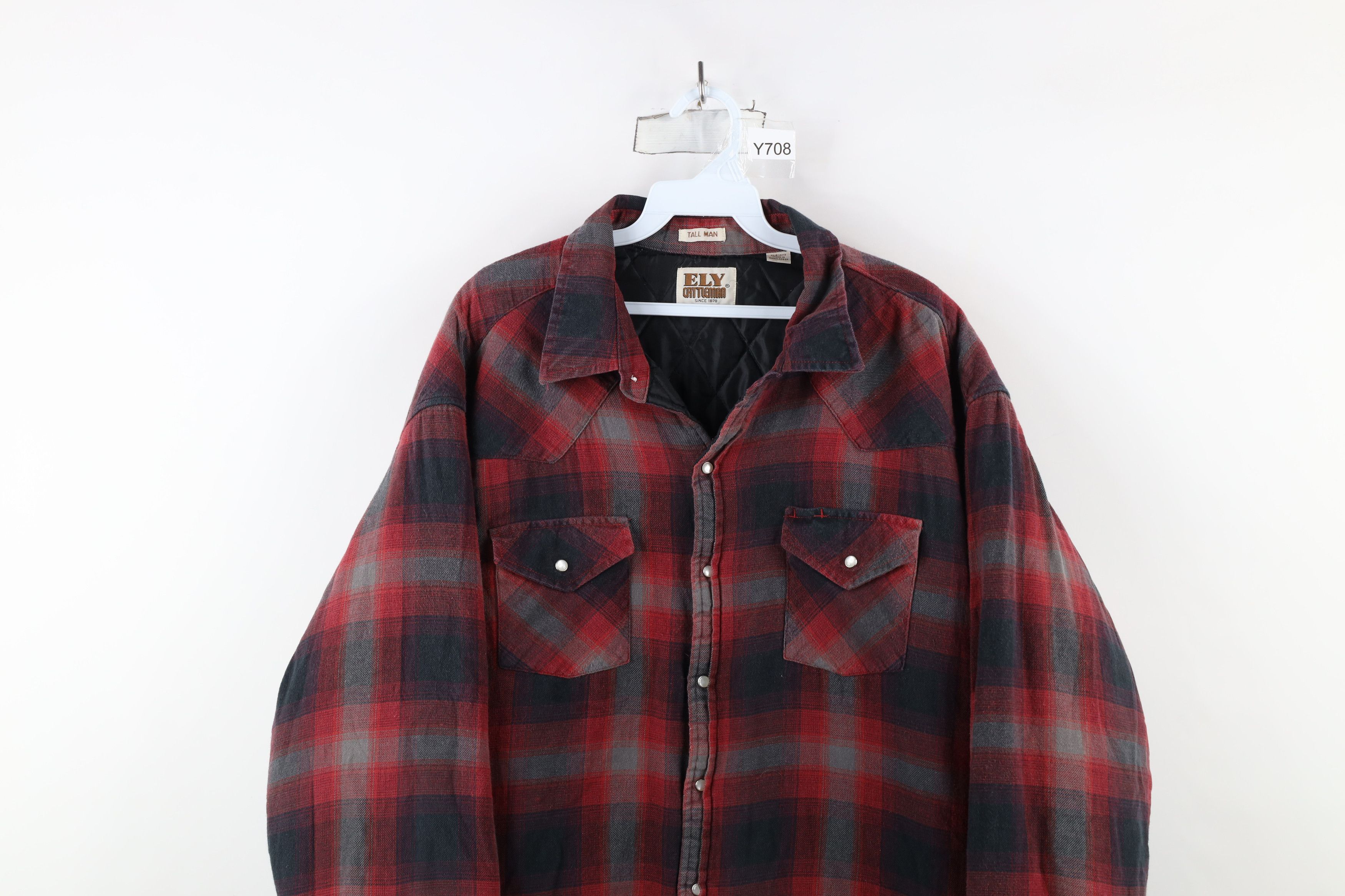 Vintage Vintage 90s Streetwear Flannel Western Shirt Jacket Shacket Size US XXL / EU 58 / 5 - 2 Thumbnail