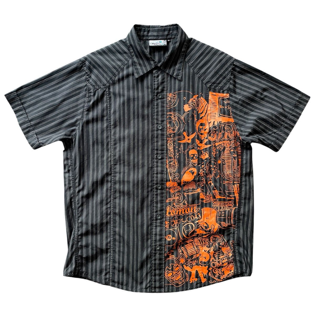 Salomon × Vintage Rare Vintage 2006 Salomon S-Core Graffiti Button-Up Shirt Size US L / EU 52-54 / 3 - 1 Thumbnail