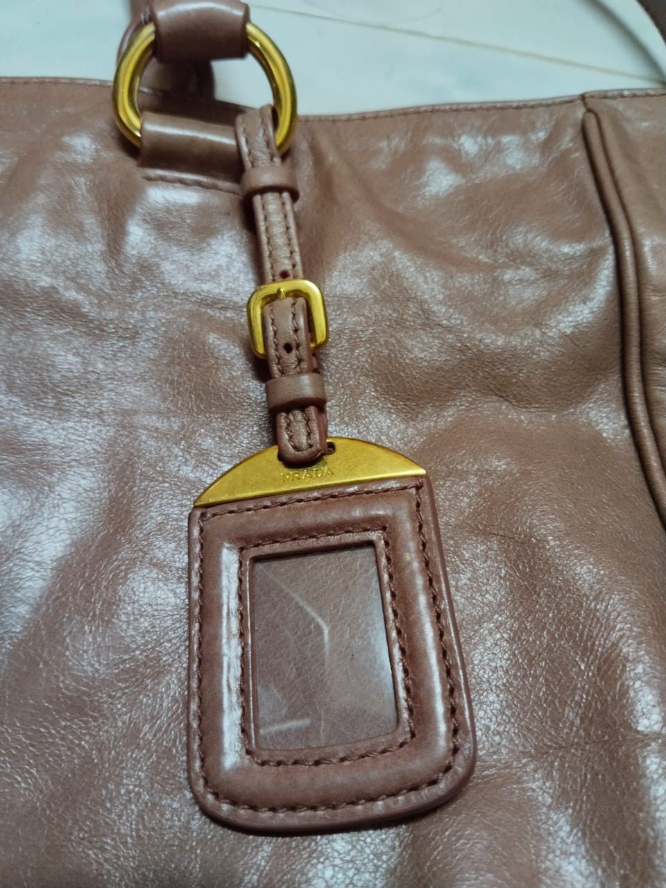 Prada Authentic Prada Vitello Shine Shoulder Bag Size ONE SIZE - 14 Thumbnail