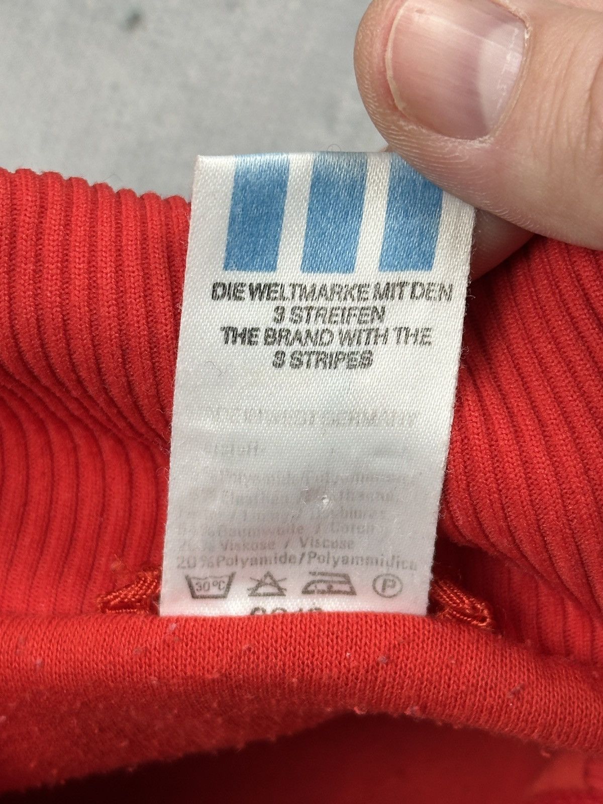 Adidas Vintage Adidas West Germany Rare Track Jacket Red White 80s Size US L / EU 52-54 / 3 - 15 Thumbnail