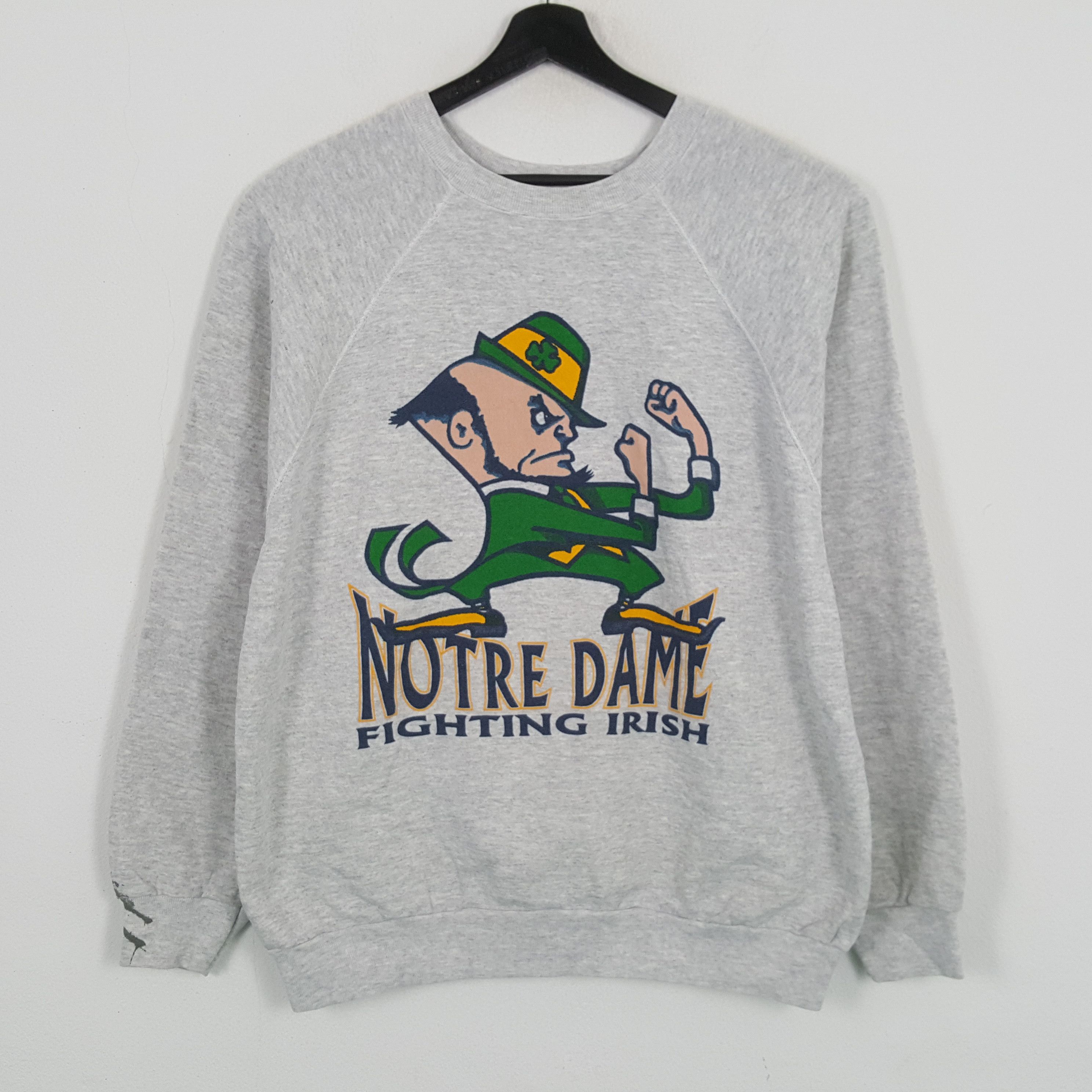 NFL × Vintage NOTRE DAME FIGHTING IRISH NFL Team Vintage Sweatshirt Size US L / EU 52-54 / 3 - 1 Thumbnail