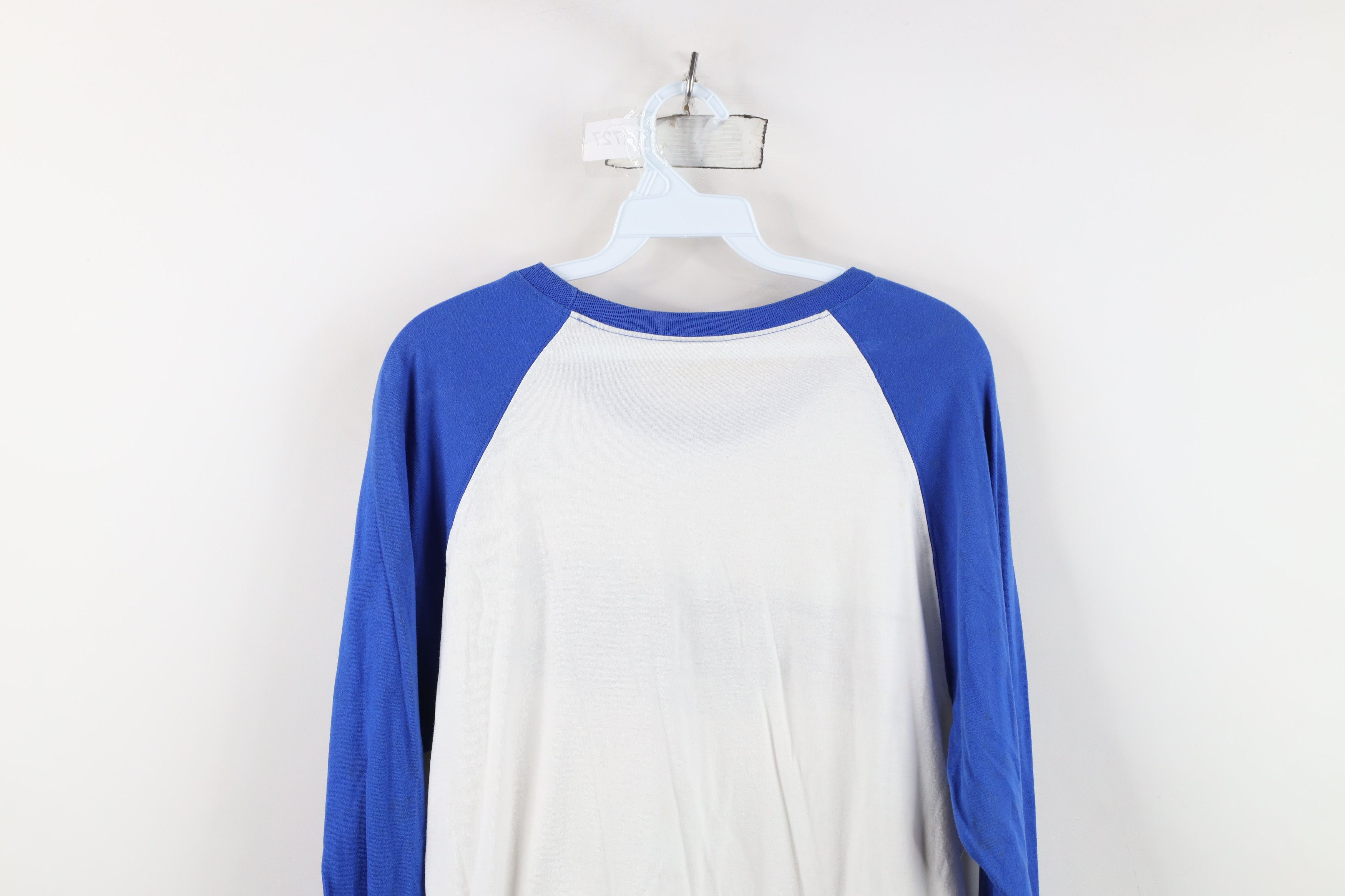 Fox Racing Vintage 90s Y2K Fox Racing Long Sleeve T-Shirt White Blue Size US L / EU 52-54 / 3 - 13 Thumbnail