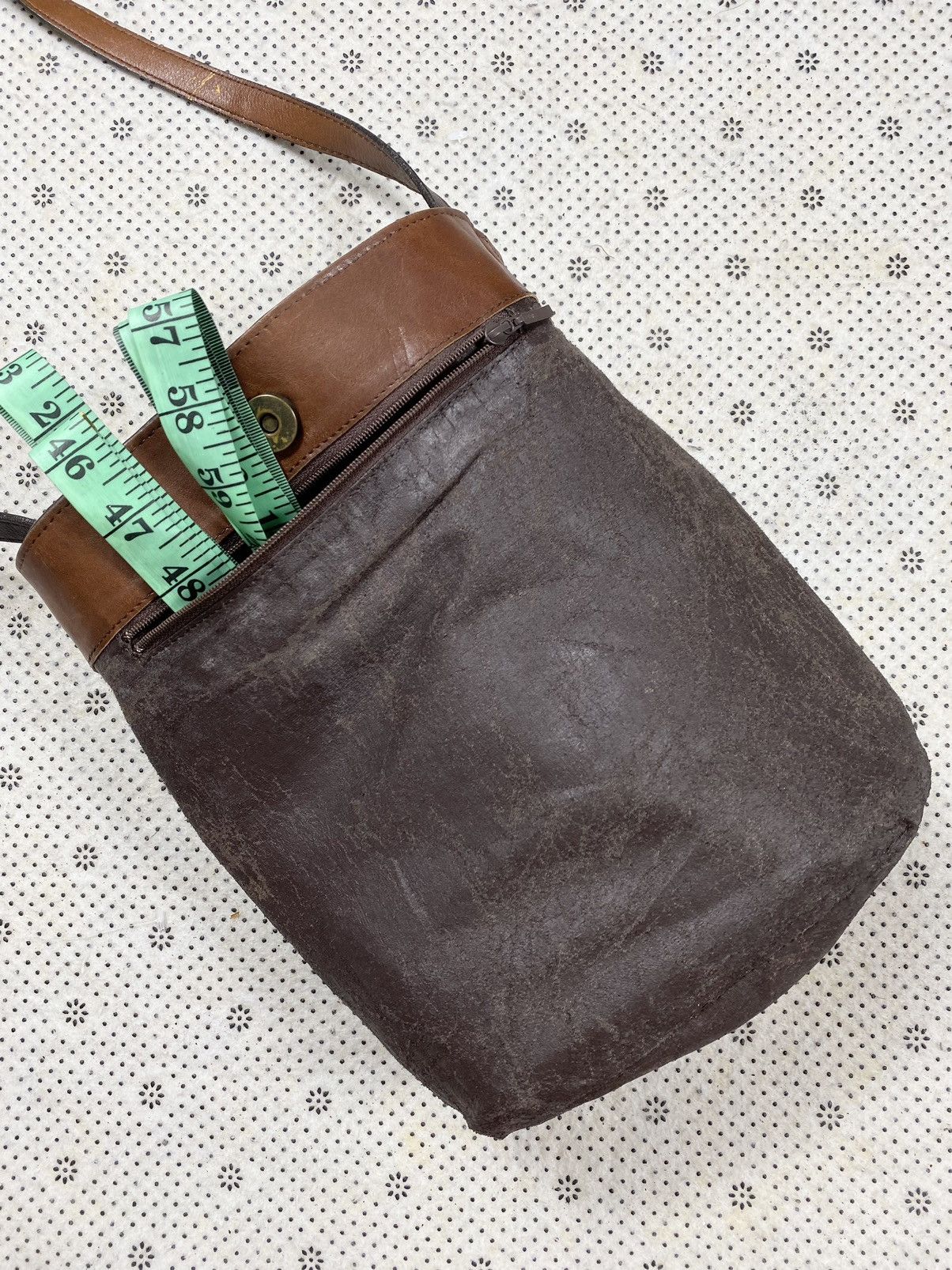 Custommade × Genuine Leather × Leather Local Traditional Made Embroidered Leather Sling Bag Size ONE SIZE - 5 Thumbnail