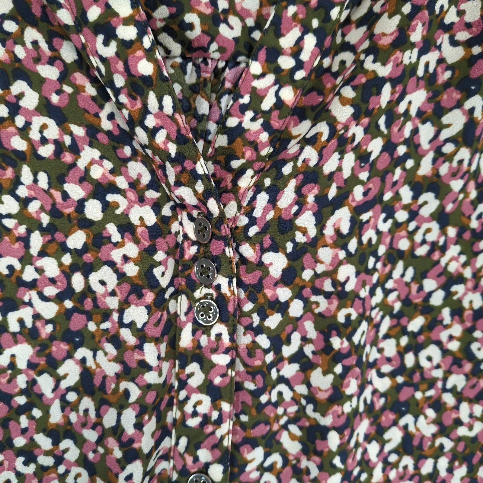 Other Zac & Rachel Women's 2X Flowy Floral Button Blouse Top Size XXL / US 16-18 / IT 52-54 - 4 Thumbnail