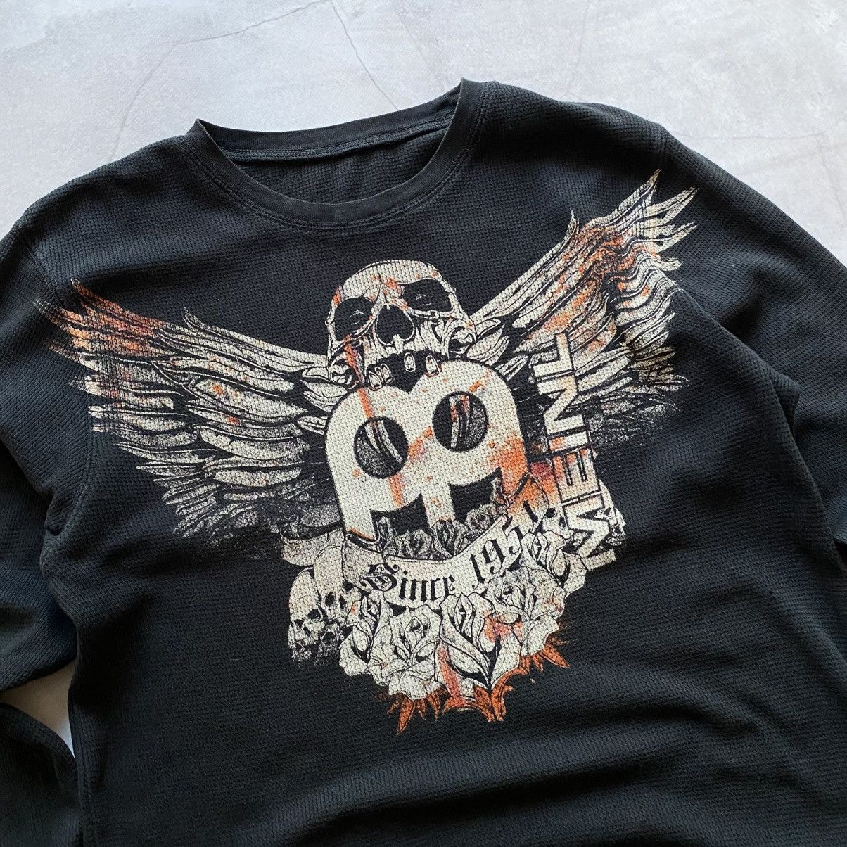 Affliction Japan Affliction Vibe Thermal Tribal Y2K Shirt Longsleeve Size US M / EU 48-50 / 2 - 2 Thumbnail