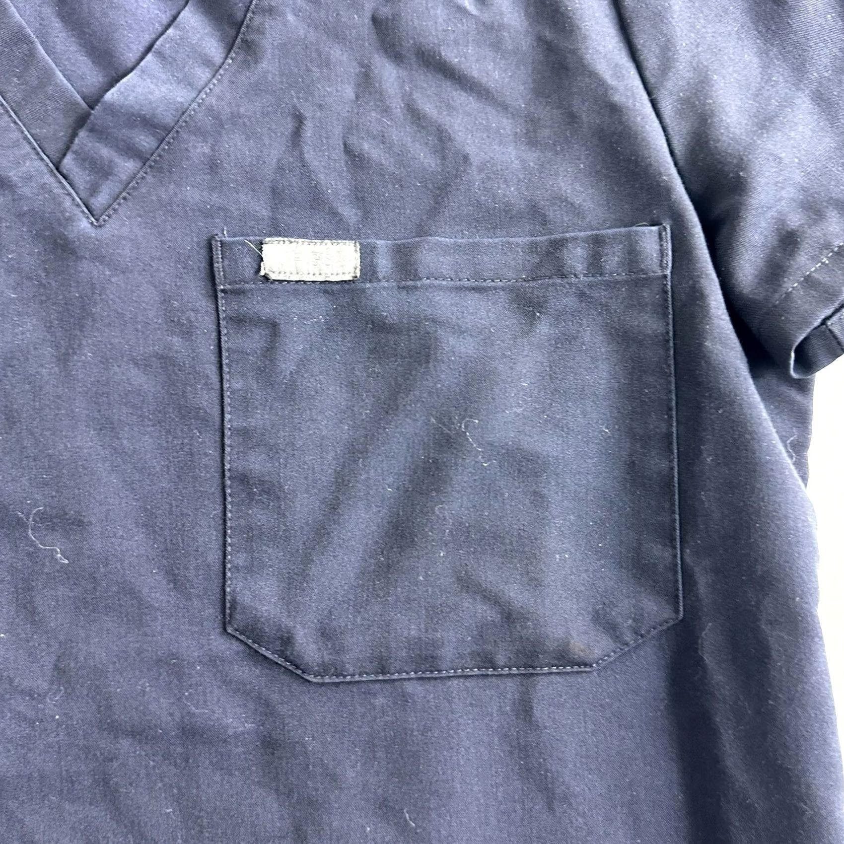 Vintage FIGS Scrub Top Shirt Women’s XXS V Neck Blue Technical Collection Blue Size XXS / US 00 / IT 34 - 4 Thumbnail