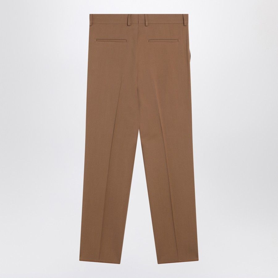Fendi o1d2blof0226 Wool Trouser in Brown Size US 34 / EU 50 - 2 Thumbnail