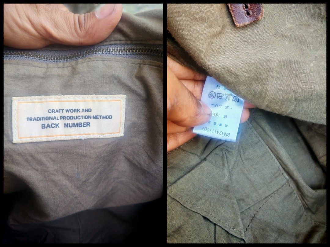 Japanese Brand Back Number Canvas Leather Messenger Belstaff Vibe Size ONE SIZE - 10 Thumbnail