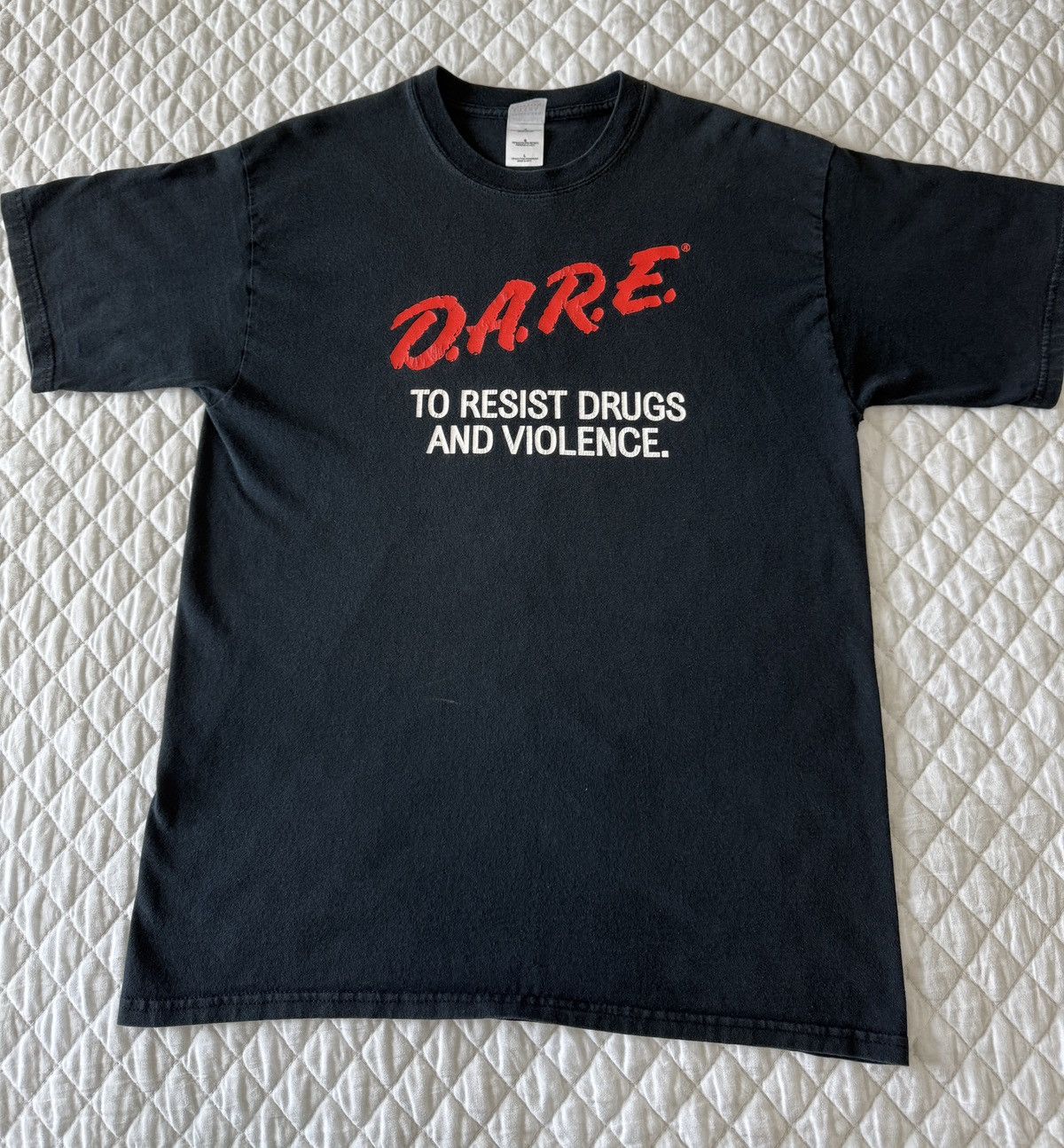 Vintage D.A.R.E Lee County T Shirt Size US L / EU 52-54 / 3 - 1 Thumbnail