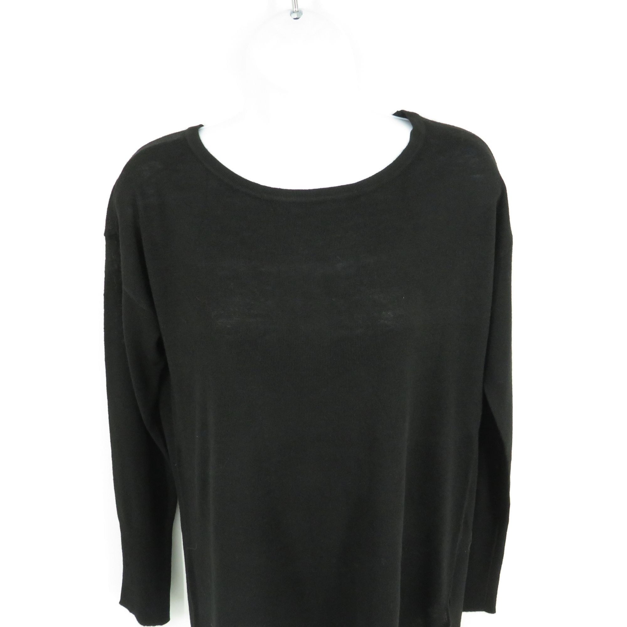 NYDJ NYDJ Women's Black Button Back Boat Neck Sweater XXS NWT $99 Size XXS / US 00 / IT 34 - 3 Thumbnail