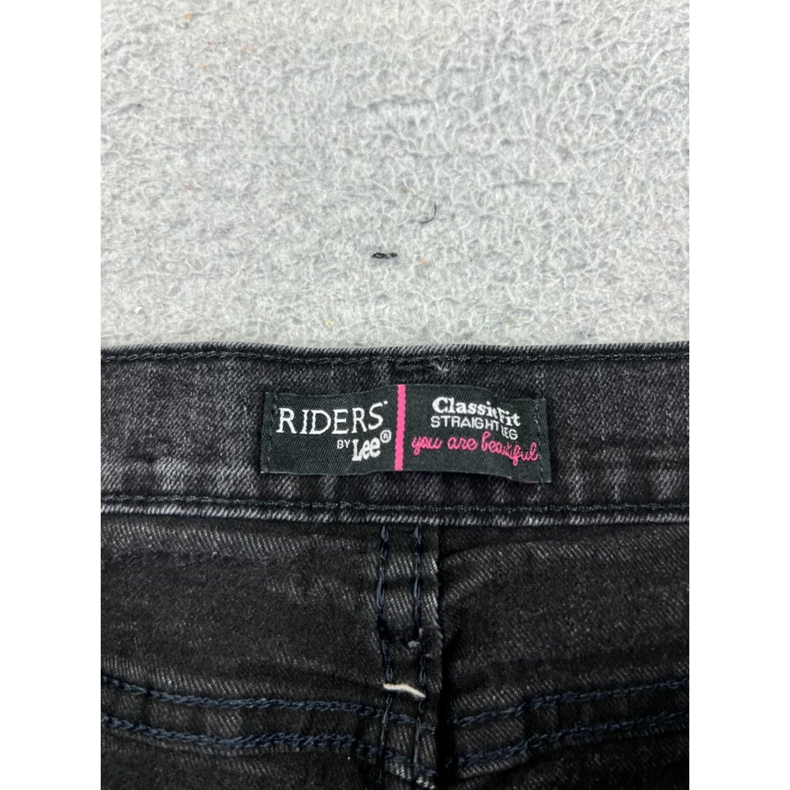 Lee VINTAGE Lee Shorts Womens 16 Black Denim Jean Cutoff Riders Classic Fit Cotton 32x13 Size 38" / US 16 / IT 52 - 7 Thumbnail