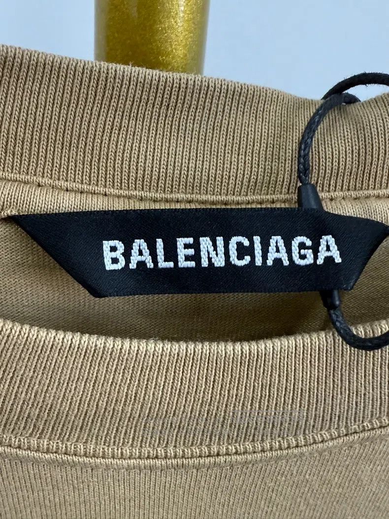 Balenciaga Balenciaga Loose Round Neck Letter Embroidery Logo Short S Size US XL / EU 56 / 4 - 3 Thumbnail