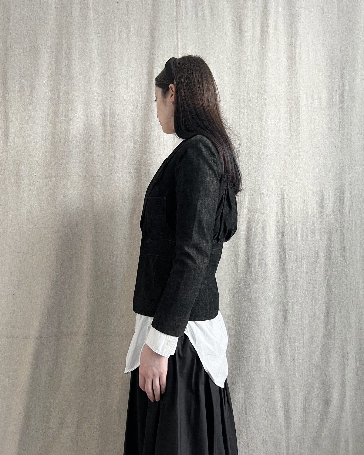 Undercover Undercover FW08 Runway Brushed Velvet Crop Blazer Size S / US 4 / IT 40 - 3 Thumbnail