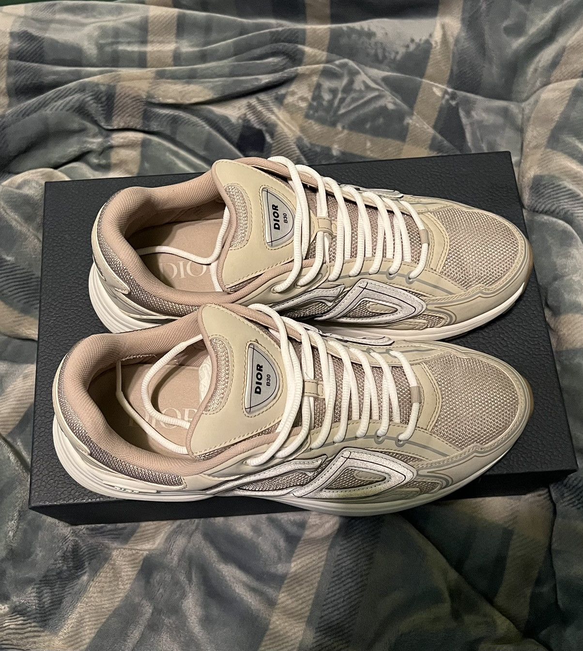 Dior Dior B30 Cream Beige White Size 45 Sneakers Size US 12 / EU 45 - 7 Thumbnail