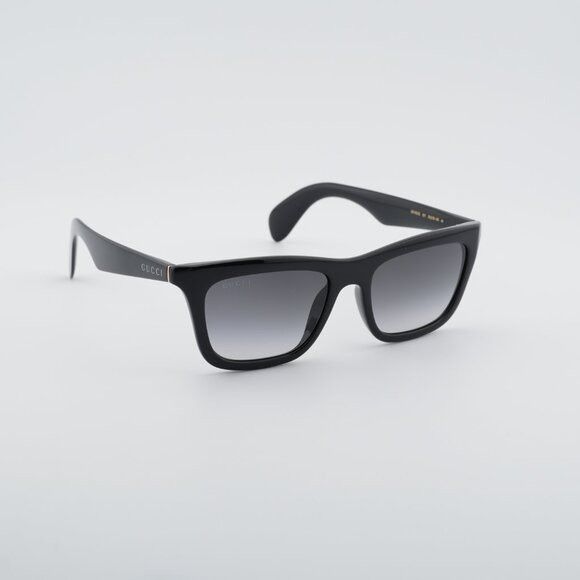 Gucci Gucci GG1933S 001 Sunglasses Shiny Black Square Frame, Smoke Size ONE SIZE - 4 Thumbnail