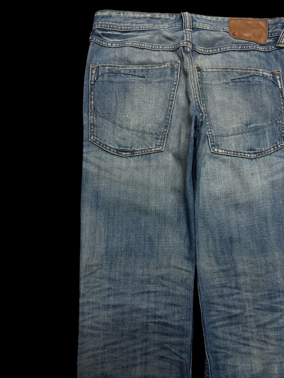 Designer TWIST LEG Insane Bragg Mudwash Faded Distressing Sick Jean Size US 31 - 16 Thumbnail