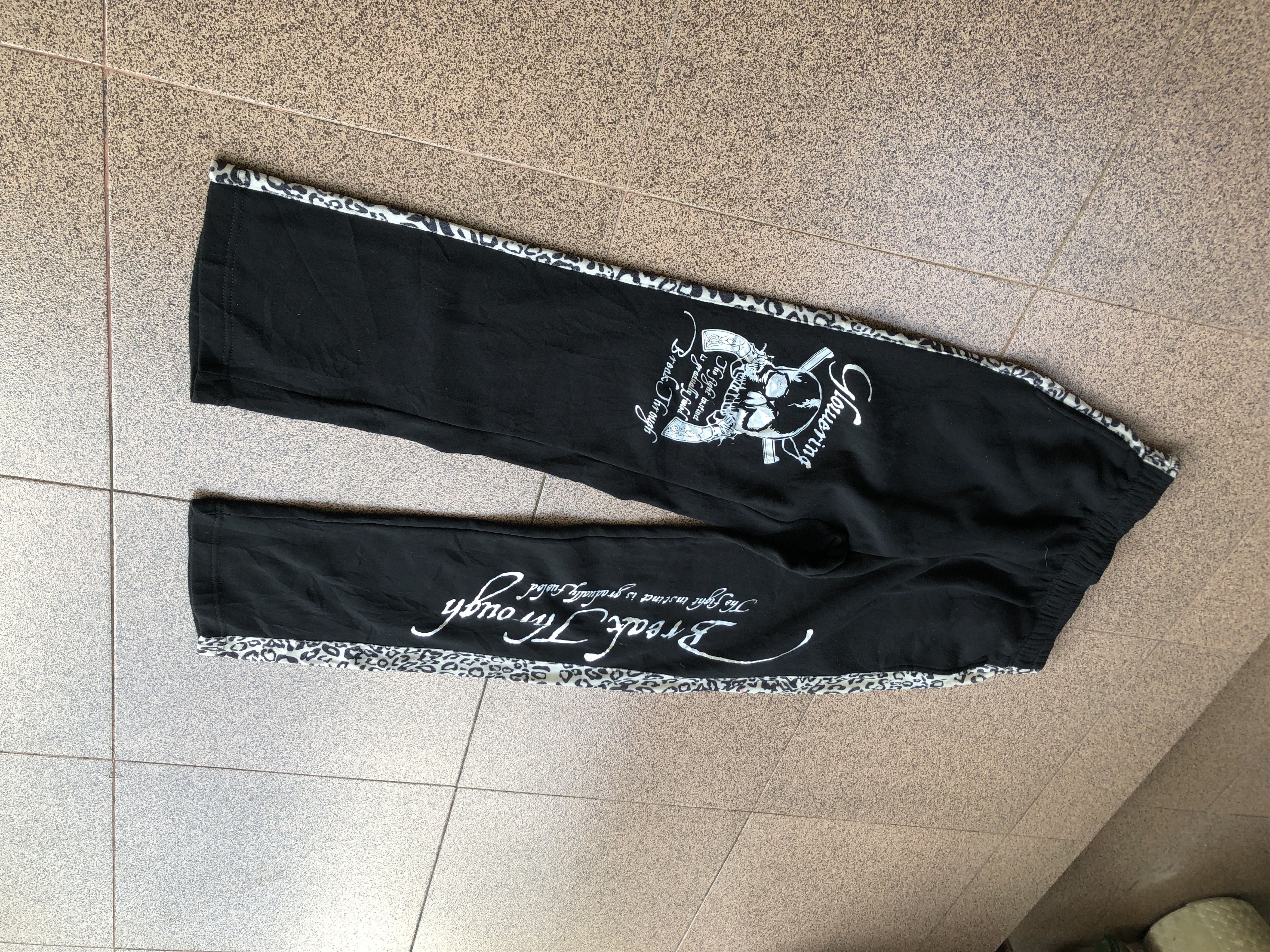 If Six Was Nine Dia Star Leopard Poem Vkei Style Y2k Japanese Size US 29 - 4 Thumbnail