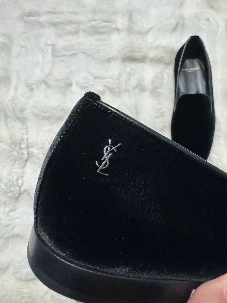 Saint Laurent Paris Saint Laurent Paris Velvet Black Label Loafers shoes Size US 11 / EU 44 - 2 Thumbnail