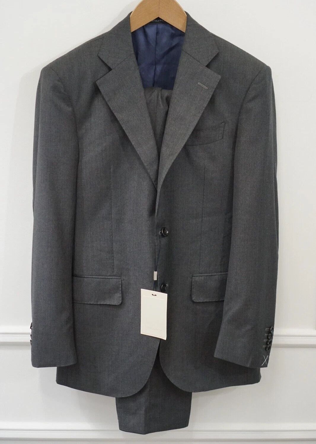 Men Suitsupply Suit Grey La Spalla Vitale Barberis 120s US36