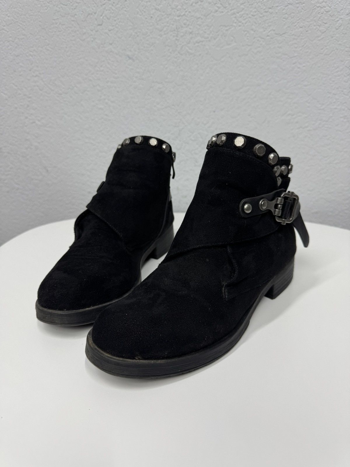 Hedi Slimane Vintage Leather Boots Y2k AS 98 Avantgarde Ankle Suede Size US 8 / IT 38 - 4 Thumbnail