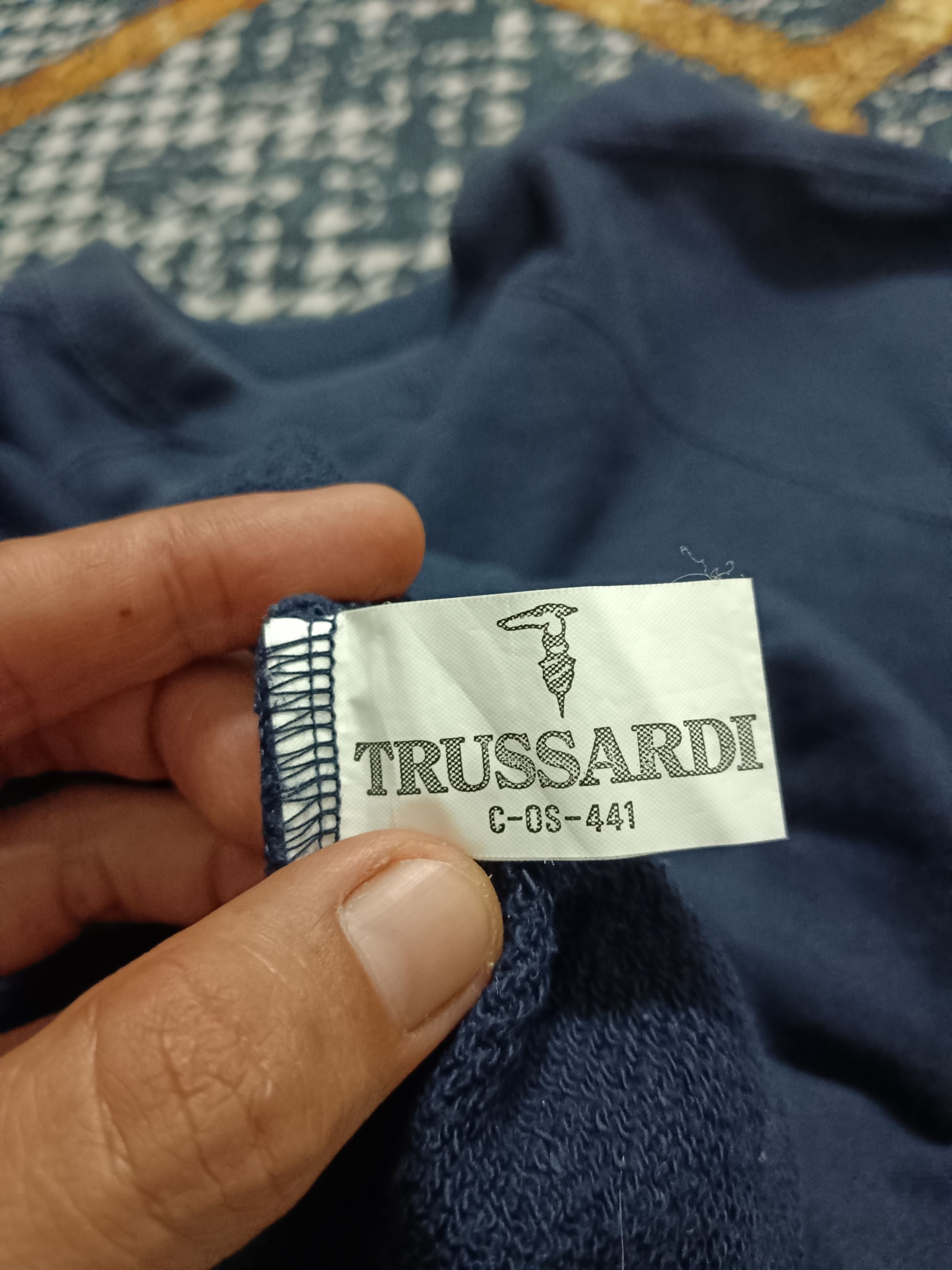Trussardi Trussardi Embroidery 3D Big Logo Sweatshirt Size US L / EU 52-54 / 3 - 8 Thumbnail