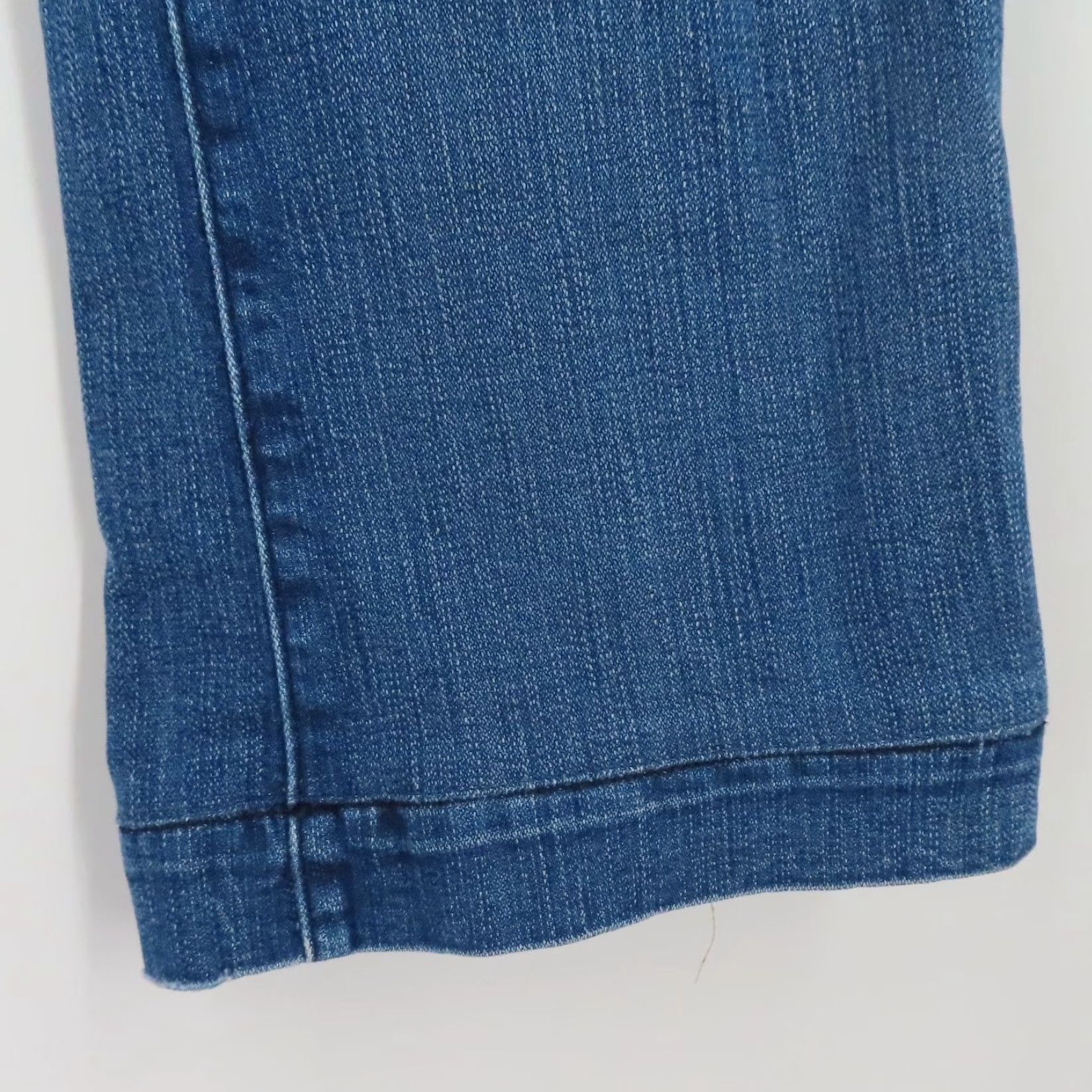 7 For All Mankind 7 For All Mankind Women Jeans Dojo Distressed Blue Denim 5-Pocket Pockets Bootcut Regular Size 29 Size 29" - 5 Thumbnail