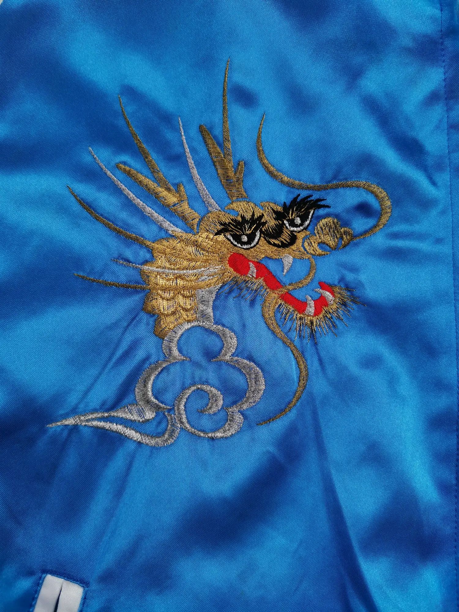 Japanese Brand Vintage!!! Sukajan Dragon Souvenir Embroidered Logo Jacket Size US L / EU 52-54 / 3 - 7 Thumbnail