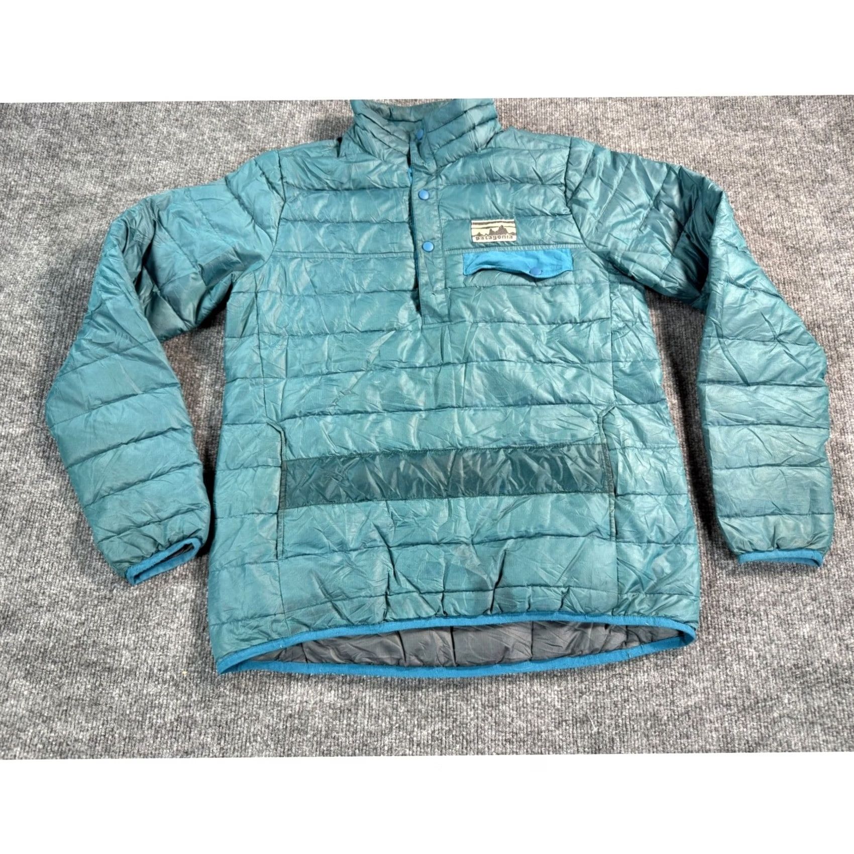 Patagonia Patagonia Down Snap T Pullover Puffer Jacket Womens Small Blue Size S / US 4 / IT 40 - 4 Thumbnail
