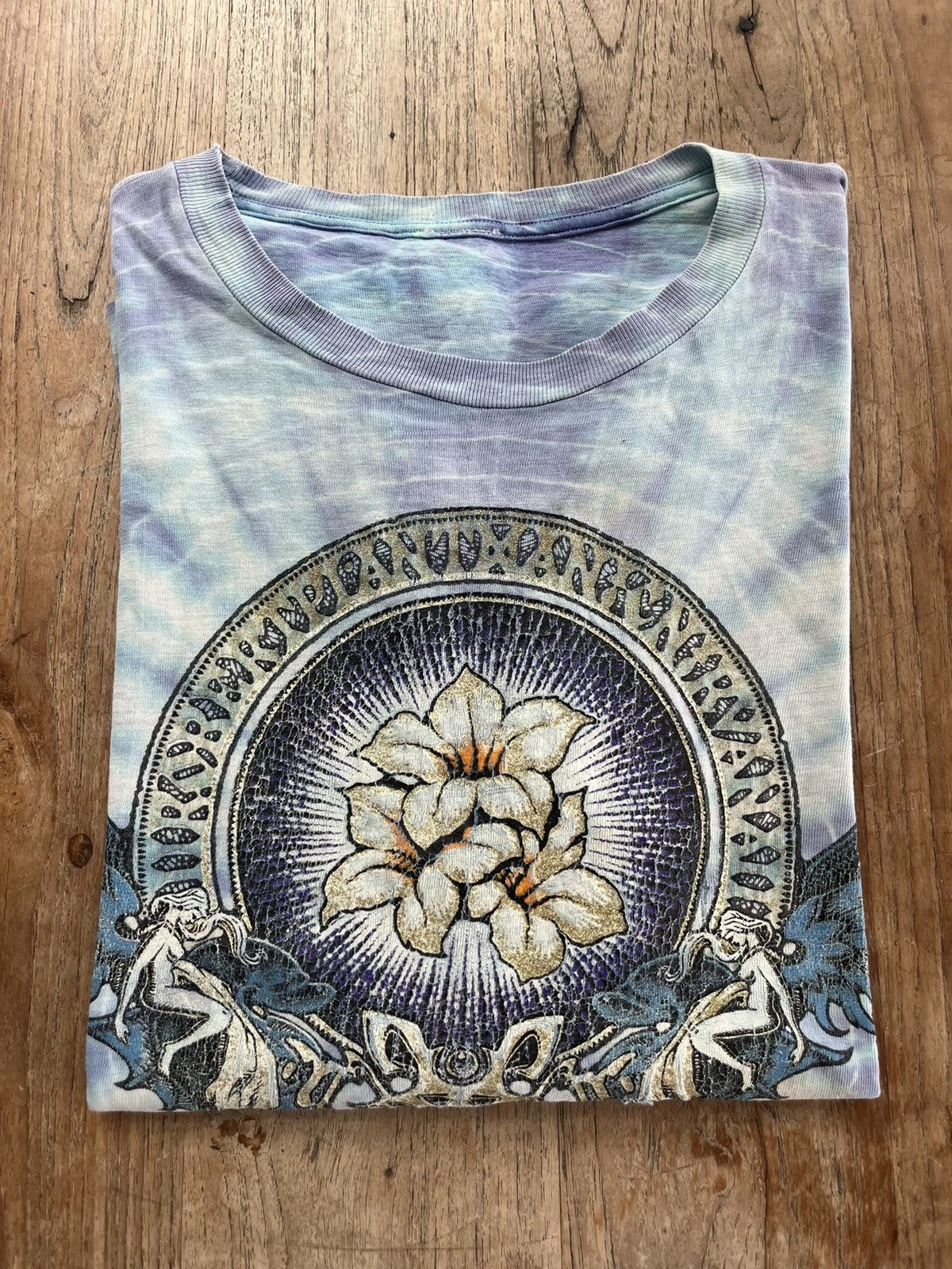 Band Tees Vintage ROBERT PLANT 1990’s tie-dye Tshirt Size US L / EU 52-54 / 3 - 1 Thumbnail