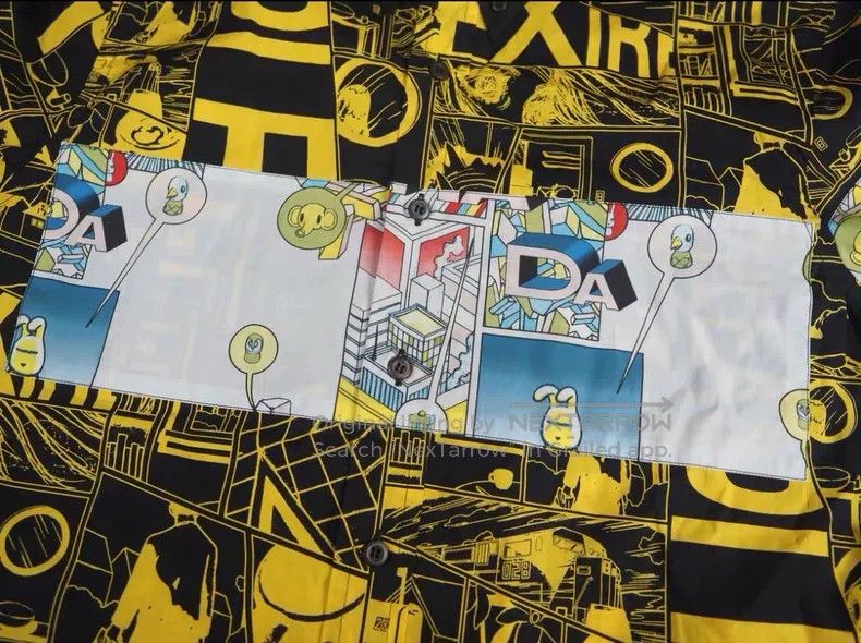 Prada Prada Yellow and black comic shirt Size US M / EU 48-50 / 2 - 4 Thumbnail