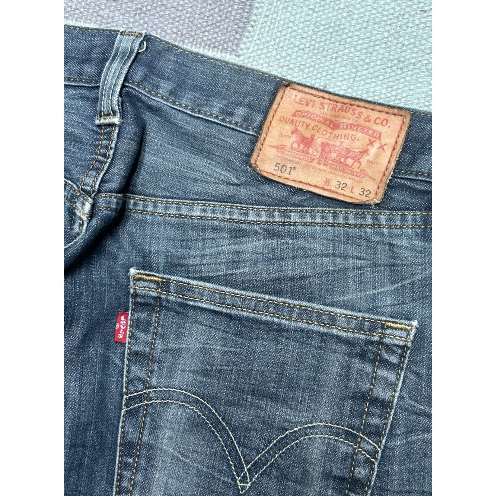 Levi's VINTAGE Levi’s 501 XX Jeans Straight Blue Dark Wash 32x32 Mens Size US 32 / EU 48 - 4 Thumbnail