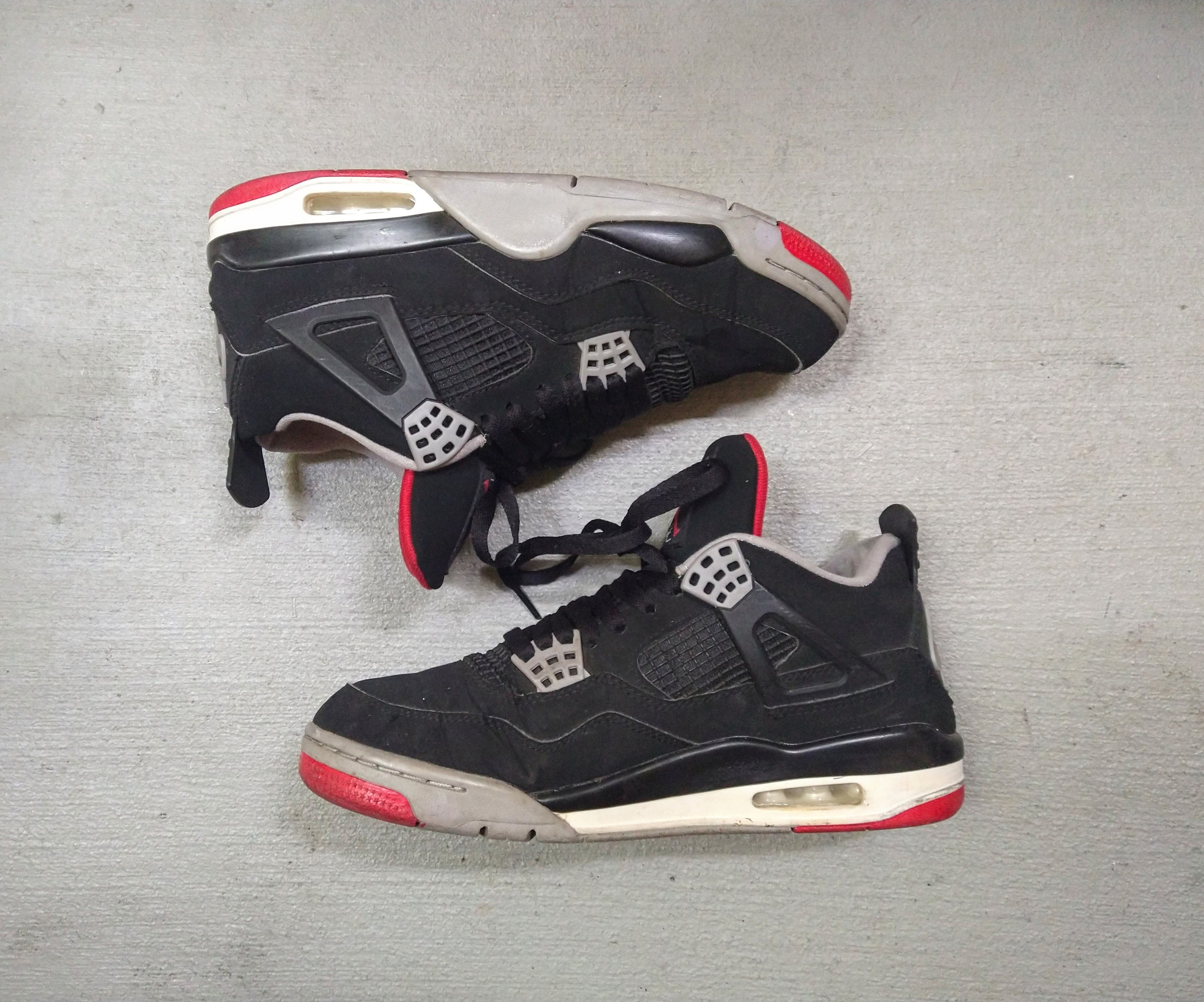 NEW Nike Air Jordan 4 Retro OG Bred Black Red Shoes (2019) 308497-060