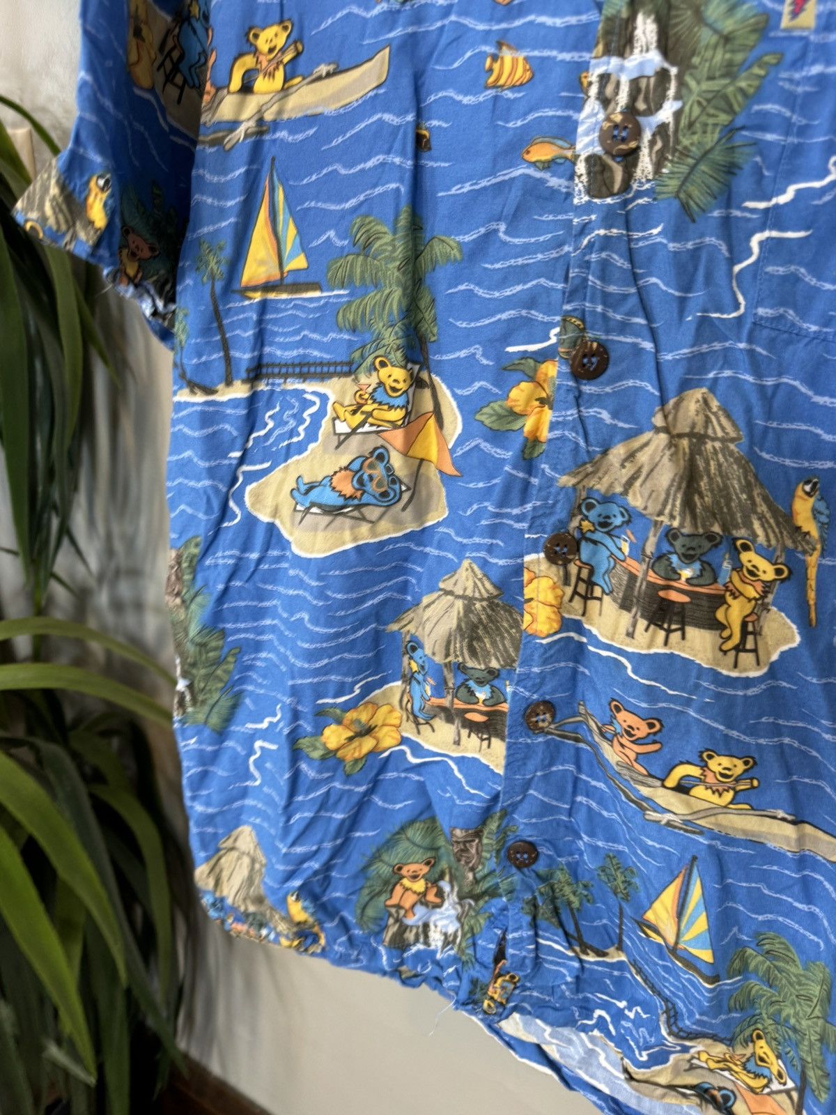 Grateful Dead × Vintage Vintage Grateful Dead Hawaiian Shirt Size US S / EU 44-46 / 1 - 6 Thumbnail