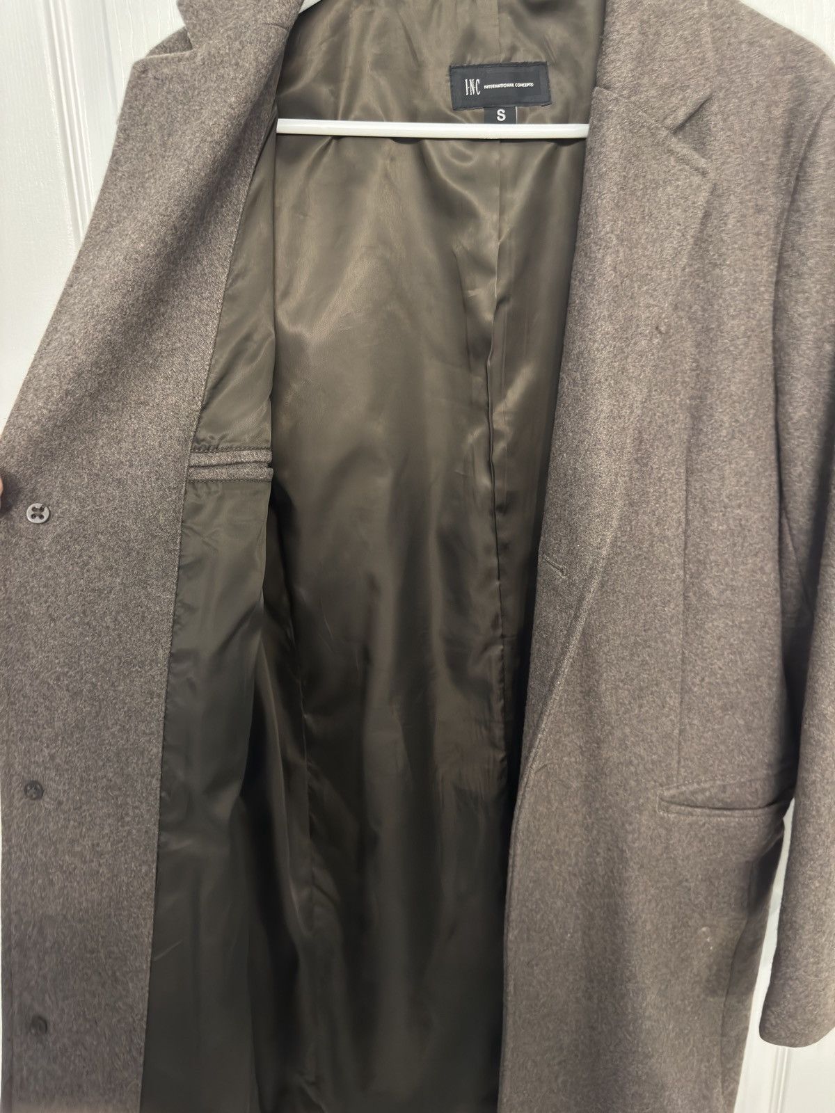 I.N.C Brown Long Coat Size US S / EU 44-46 / 1 - 2 Thumbnail