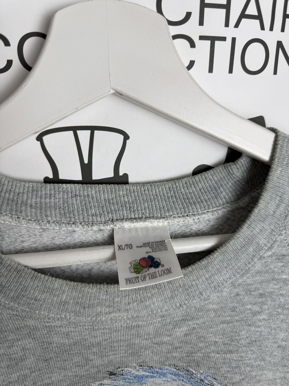 Fruit Of The Loom Vintage 90s Fruit of the loom boxy eagle sweatshirt XL USA Size US XL / EU 56 / 4 - 6 Thumbnail