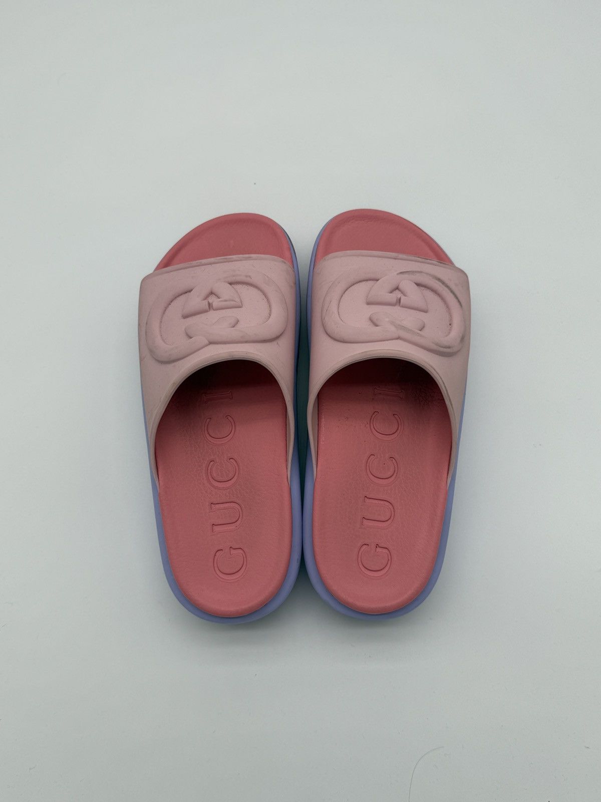 Gucci Pink Gucci Platform Slides Size US 8 / IT 38 - 5 Thumbnail