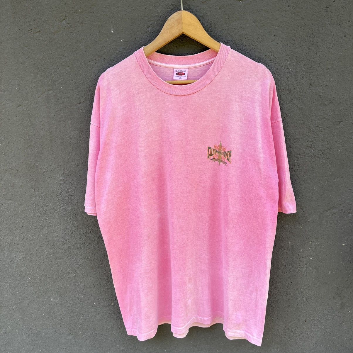 Quiksilver Thrashed Faded Vintage 90s Quiksilver Surfing Brand Tee Size US XL / EU 56 / 4 - 3 Thumbnail