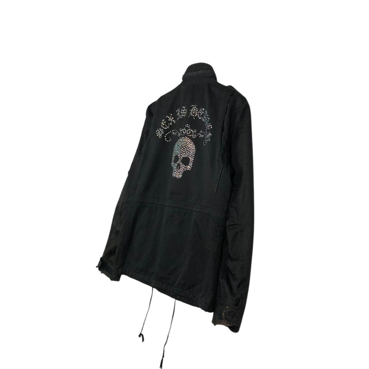 Japanese Brand 🔥VINTAGE BIKER JACKET VANQUISH SOLDIER SKELETON BIG LOGO Size US S / EU 44-46 / 1 - 12 Thumbnail