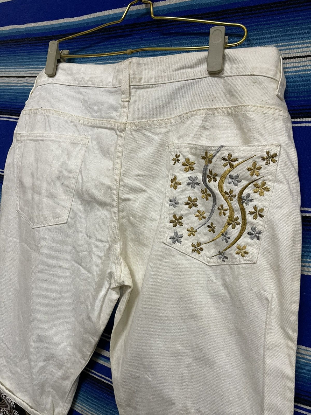 Japanese Brand × Vintage 🔥Vintage Karakuri Temashi Jorts Embroidery Dragon Size US 38 / EU 54 - 9 Thumbnail