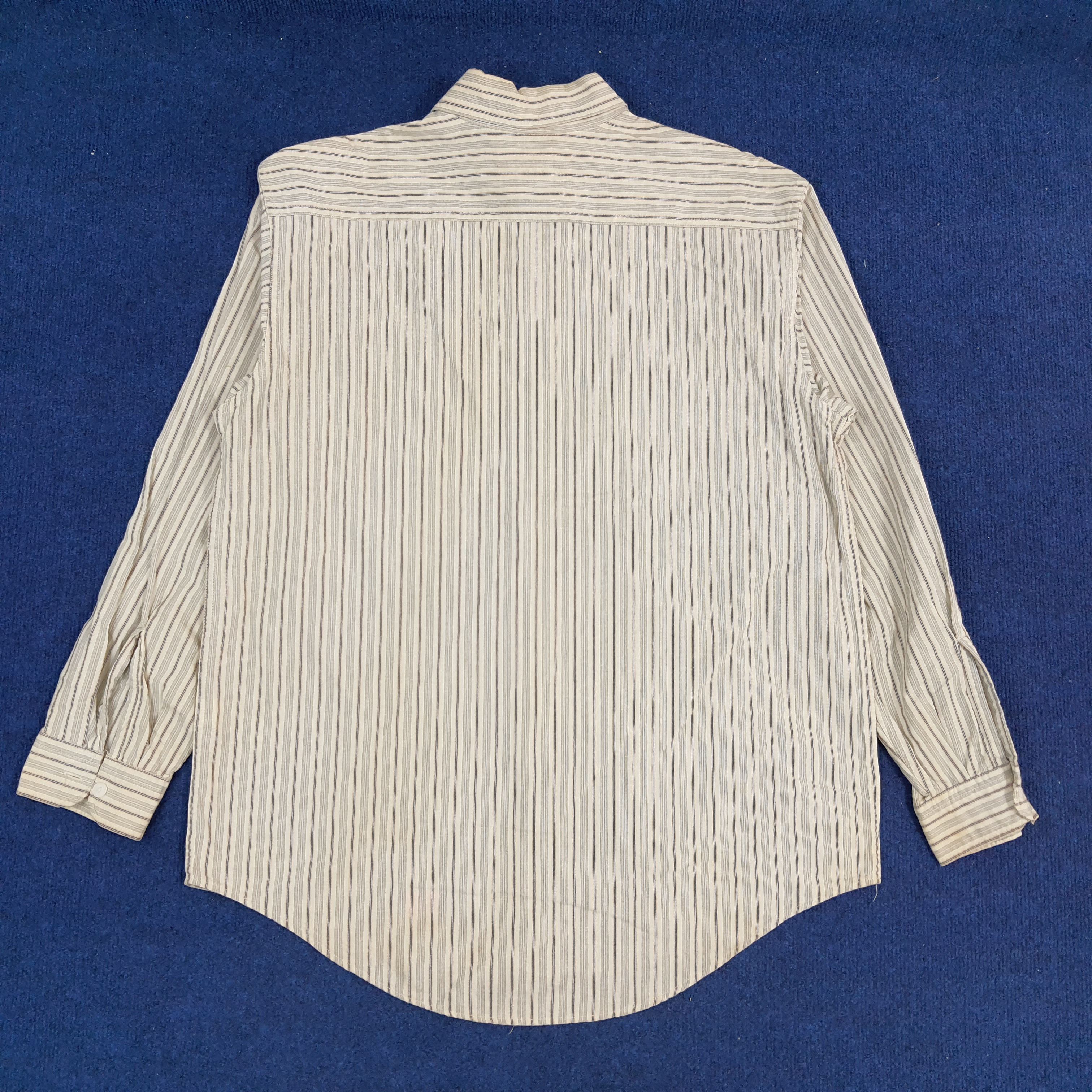 Japanese Brand × Sugar Cane × Vintage Vintage Sugar Cane Striped Japanese Brand Button Up Shirt Size US L / EU 52-54 / 3 - 3 Thumbnail