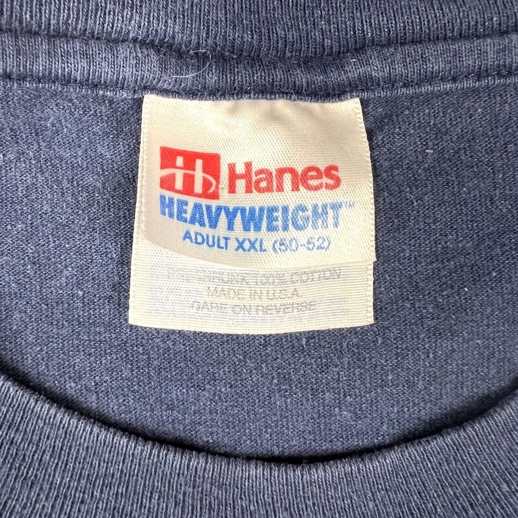 Hanes VINTAGE Hanes 2XL Graphic Tee Shirt Husky Sledding Alaska 90s Winter Dogs Blue Mens/Womens Size US XXL / EU 58 / 5 - 2 Thumbnail