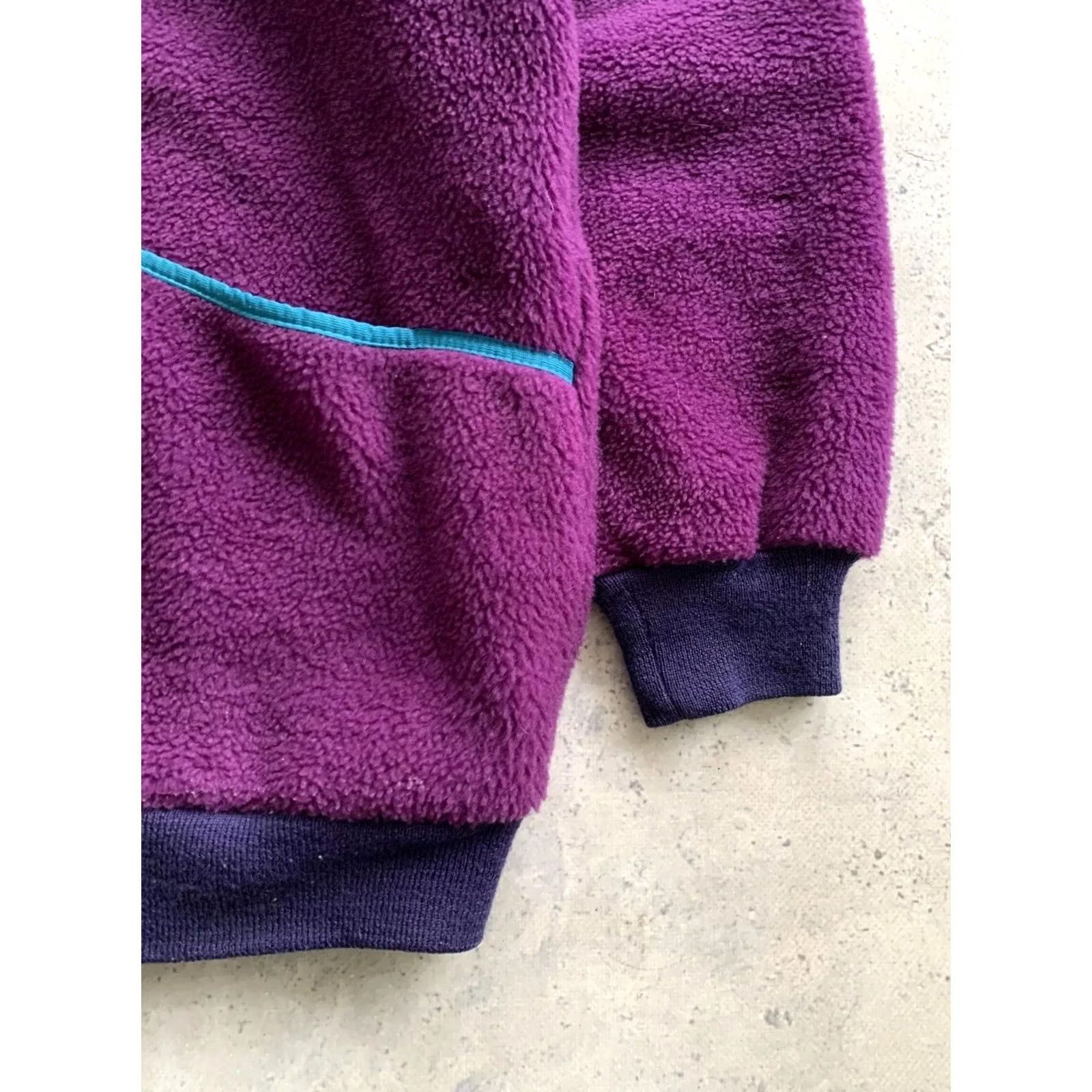Helly Hansen VINTAGE Helly Hansen ZIP Fleece Jacket Mens L Purple Full Zip Jacket Size L / US 10 / IT 46 - 4 Thumbnail