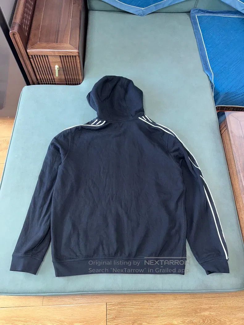 Hermes Hermes FW23 striped print fleece hooded sweatshirt jacket, Size US XXL / EU 58 / 5 - 7 Thumbnail