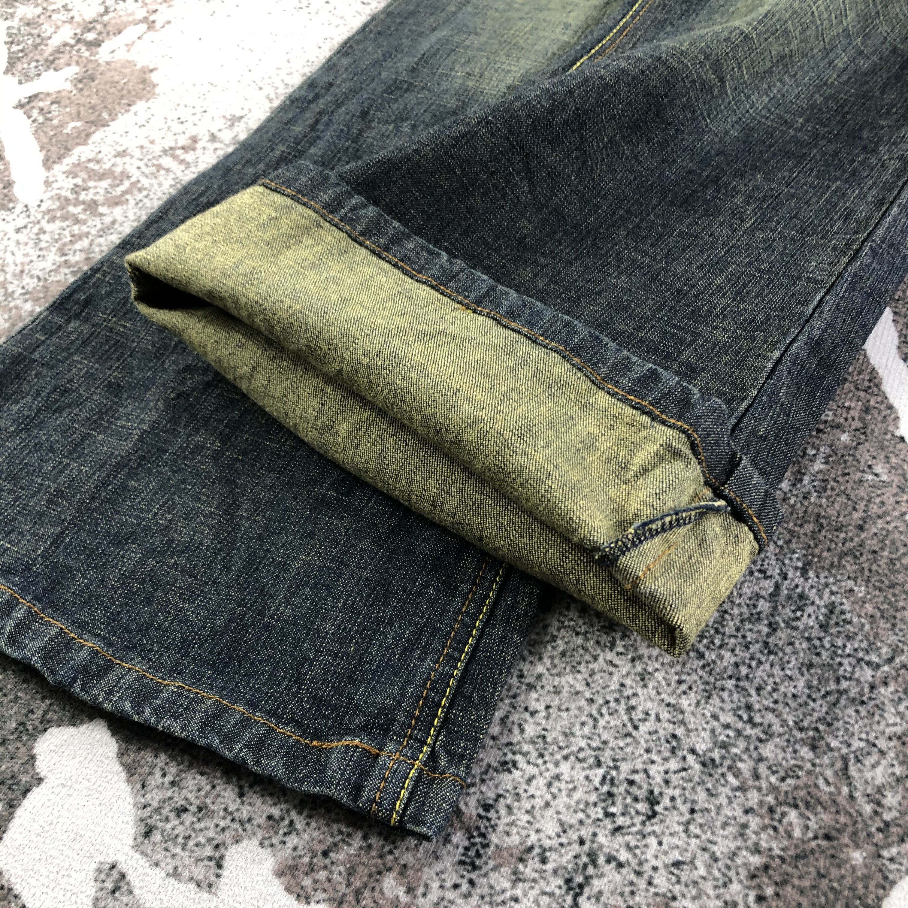 Vintage Vintage Japanese Jeans Blue Flare Denim KJ1779 Size 31" - 5 Thumbnail