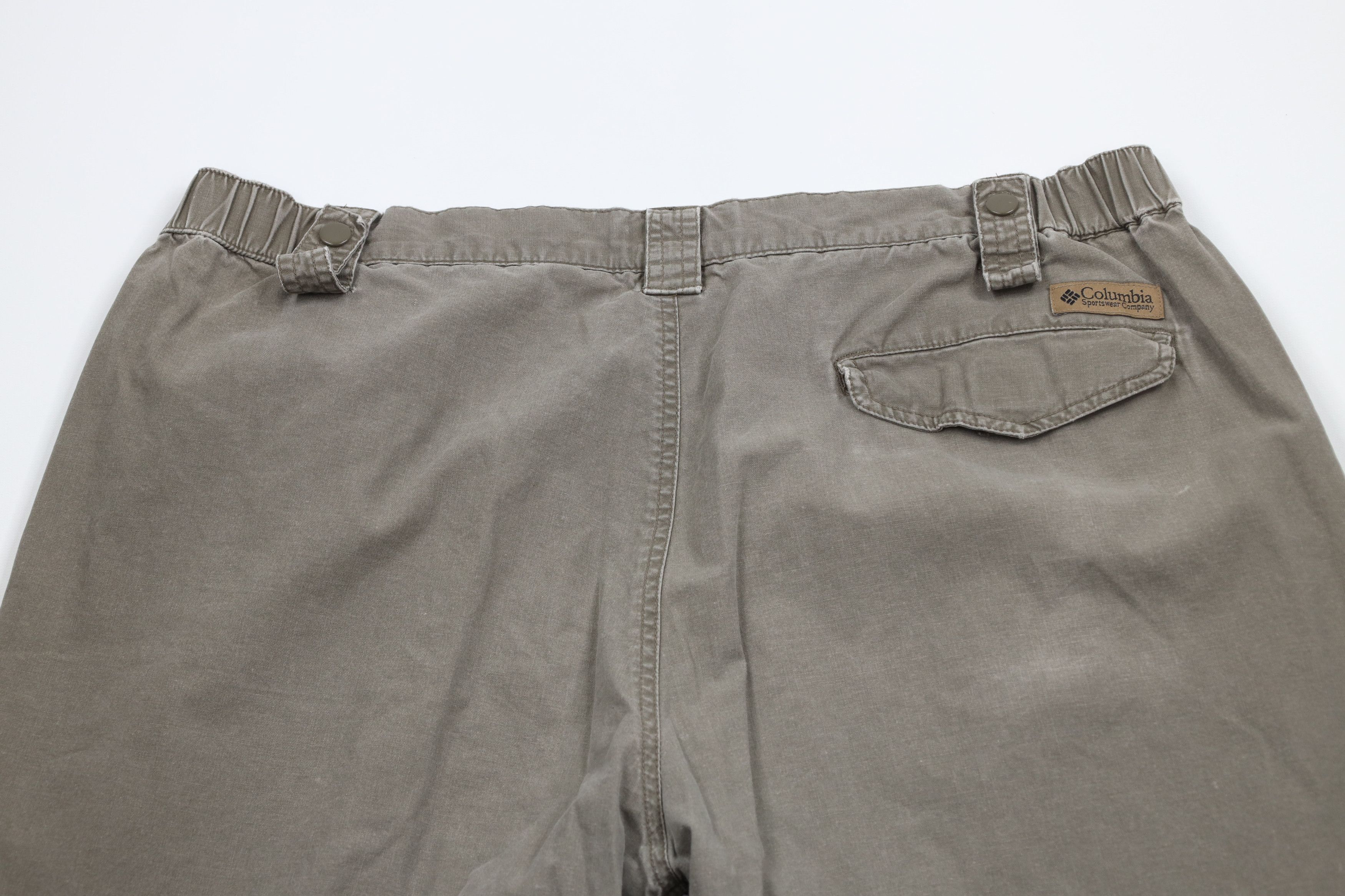 Columbia × Vintage Vintage 90s Columbia Wide Leg Convertible Cargo Pants Shorts Size US 38 / EU 54 - 11 Thumbnail