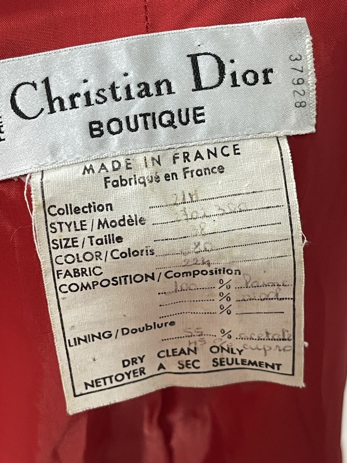 Dior 80s Christian Dior Boutique By GIANFRANCO FERRE Size S / US 4 / IT 40 - 13 Thumbnail
