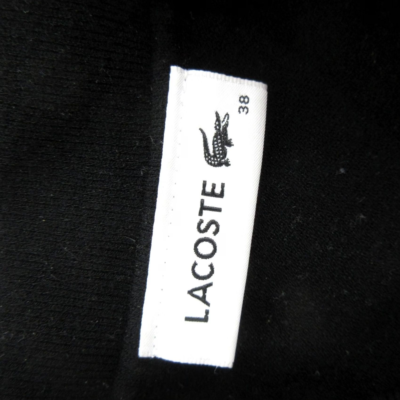 Lacoste Lacoste Womens Sweater Short Sleeve Collared Knit Pullover 1/4 Zip Black 38 XS? Size XS / US 0-2 / IT 36-38 - 5 Thumbnail